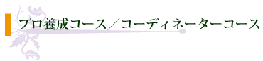 プロ養成コース／コーディネーターコース